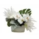 Orchids/ Pampas In Ceramic Hannover Pot