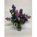 Purple Lilac Large Floral Glass