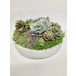 Succulents, Crystal in Zane Bowl 13" x 8"