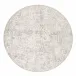 CIQ04 Cirque Lianna Gray/White  6' Round Rug