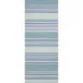 COH07 Coastal Shores Kiawah Harbor Gray/Dusty Turquoise  2'6" x 8' Runner