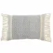 Vibe by Jaipur Living Iker Indoor/ Outdoor Light Blue/ Ivory Chevron Poly Fill Lumbar Pillow 16X24