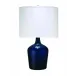Plum Jar Glass Table Lamp, Blue
