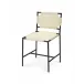 Asher Leather Dining Chair, White