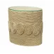 Barbados Oval Corn-Straw Side Table