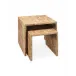 Bedford Wood Set of 2 Nesting Tables, Natural