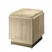 Easton Hide Ottoman, Tan