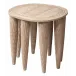 Naga Mango Wood Side Table, Natural