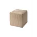 Pinstripe Hide Ottoman, Small