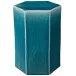 Porto Ceramic Indoor/Outdoor Side Table-Large, Azure