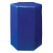 Porto Ceramic Side Indoor/Outdoor Table-Large, Cobalt Blue