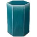 Porto Ceramic Indoor/Outdoor Side Table-Small, Azure