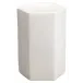 Porto Ceramic Indoor/Outdoor Side Table-Small, White