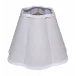 Scalloped 100% White Linen Shade, Small