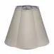 Scalloped 100% Natural Linen Shade, Large