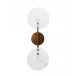 Oracle Alabaster Sconce Antique Brass