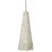 Borealis Alabaster Tall Hexagon 1-Light Pendant