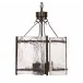 Glenn Small Square Metal Chandelier, Bronze