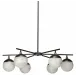 Metro Faux Alabaster 6-Light Chandelier