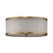 Upsala Alabaster Flush Mount Ceiling Light, Large