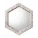 Academy Mother of Pearl Hexagon Wall Mirror