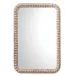 Rectangle Audrey Mirror, White Washed Wood