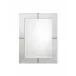 Cross Stitch Rectangle Hide Mirror, White