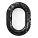 Enigma Iron Oval Mirror