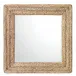 Evergreen Braided Seagrass Square Mirror, Natural