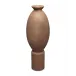 Elavated Ceramic Decorative Vase, Brown