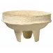Field Cotton Mache Low Bowl, Cream