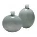 Minx Decorative Glass Vases (set of 2), Grey