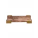Palm Marquetry Tray - Brown