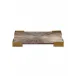 Palm Marquetry Tray - Grey