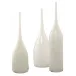 Pixie Decorative Glass Vases (set of 3), White