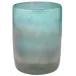 Vapor Hand Blown Glass Vase, Aqua