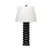 Abacus Mango Wood Table Lamp Black
