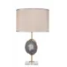 Agate Slice Table Lamp Natural Lavendar Agate & Antique Brass