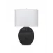 Lunar Polyresin Table Lamp, Black