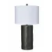 Undertow Ceramic Table Lamp, Charcoal