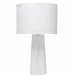 Clover Glass Table Lamp, White