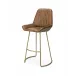 Perry Leather Counter Stool, Brown