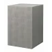 Structure Faux-Shagreen Square Side Table, Grey