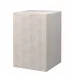 Structure Faux-Shagreen Square Side Table, Cream