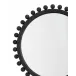 Brighton Round Wood Mirror, Charcoal