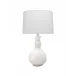 Droplet Ceramic Table Lamp, White