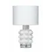 Seltzer Blown Glass Table Lamp, White