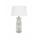 Isla Glass Table Lamp, Silver