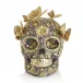 Pave Skull with Butterflies Figurine (Special Order)