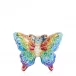 Rainbow Butterfly Glass Ornament
